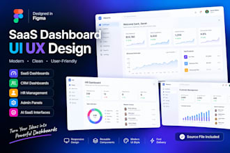 design saas dashboard UI UX in figma