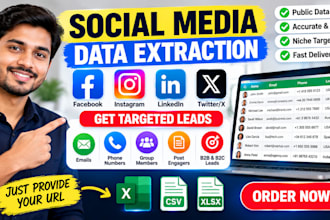 scrape email social groups pages