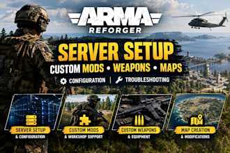 setup your arma reforger server with custom mods, weapons and maps