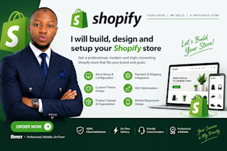 redesign shopify store, revamp shopify website, design dropshipping store