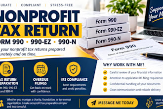 prepare overdue nonprofit tax returns and irs form 990 filings