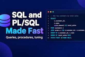 write and optimize sql queries and plsql stored procedures