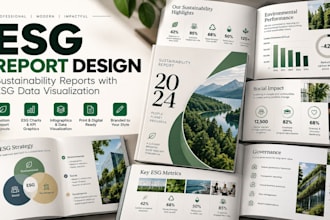 design esg and sustainability reports with esg data visualization