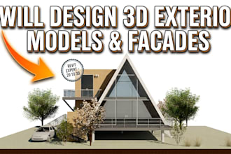 design modern 3d revit exterior models