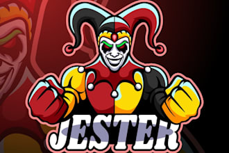 create eye catchy wonderful jester logo
