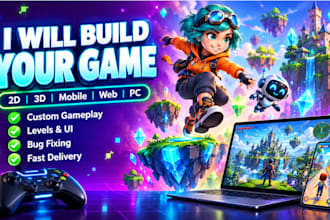create javascript game 2d 3d game unity game html5 javascript development