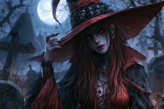 draw or horror character illustration