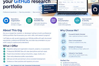 build and organize your github research portfolio