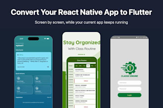 convert or migrate your react native app to flutter