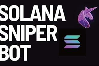 develop solana trading bot, arbitrage bot, dex trading bot