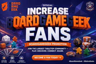 increase boardgamegeek and boardgamegeek channel promotion