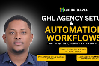 gohighlevel agency ghl setup ghl quiz ghl survey ghl automation