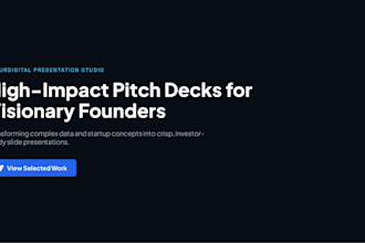design a professional canva pitch deck and presentation