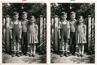 restore heavily damaged photos professionally