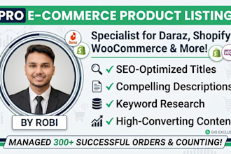 do amazon aliexpress daraz product listing and SEO