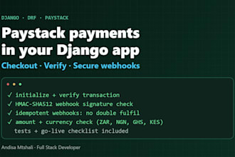 integrate paystack payments into your django app
