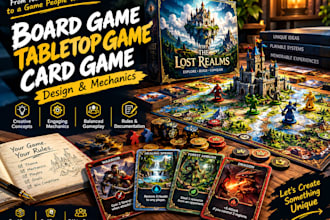 design unique board game tabletop game card game mechanics