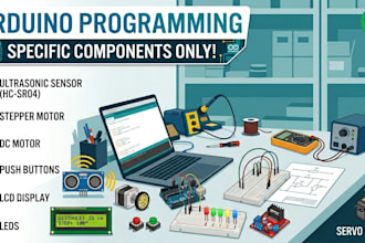 program arduino for sensors motors servo and leds