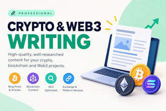 write expert crypto, blockchain and web3 articles