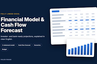 build a financial model and cash flow forecast for your business