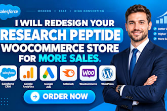 redesign your research peptide woocommerce store for more sales