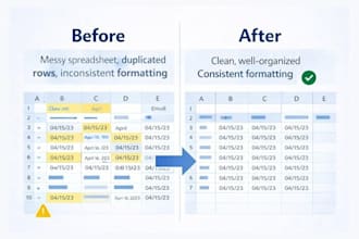 clean and format excel and CSV data