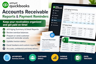 do quickbooks ar reports, email follow ups