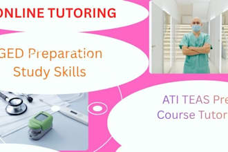 provide online tutoring and study support for ged, teas, sophia