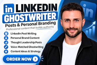 be your linkedin ghostwriter for posts and personal branding