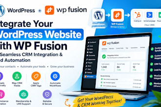 integrate wordpress CRM lead synchronization with wp fusion for CRM automation