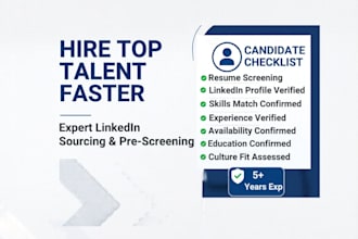 do global candidate sourcing and resume screening