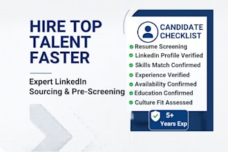 do global candidate sourcing and resume screening
