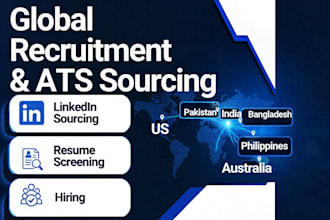 do global candidate sourcing and resume screening