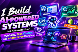 build ai agents to automate websites, SEO, blog and ecommerce