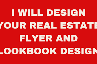 design real estate flyer and lookbook
