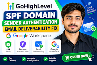 setup gohighlevel spf domain sender authentication email deliverability