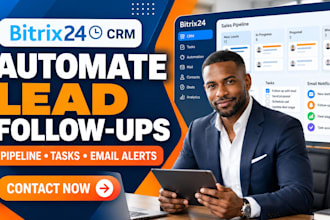 automate bitrix24 lead management followups pipeline tasks email notifications