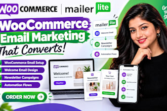 do woocommerce maillerlite welcome email, newsletter campaign, automation flows