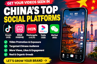 upload and promote videos on xiaohongshu douyin bilibili for china