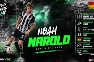 create a soccer highlight video for college recruiting