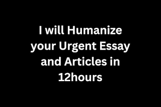 humanize ai content, ai content editing, rewrite ai content and proofreading too