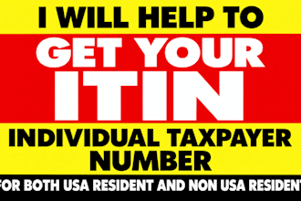 help get your itin individual taxpayer number