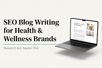 write SEO health and wellness blog posts that rank on google