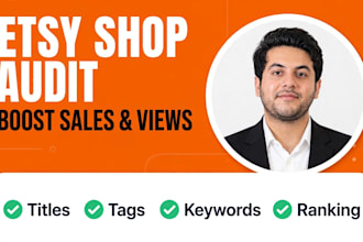 do complete etsy shop SEO audit and action plan to boost sales