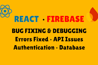 fix react js, firebase bugs, errors, and issues