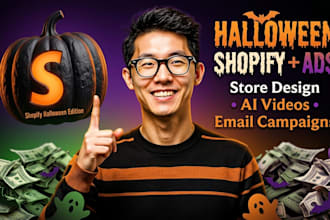 build halloween shopify store halloween ai ads video halloween email ad campaign