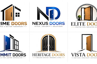 design a professional door installation, renovation , entry interior doors logo