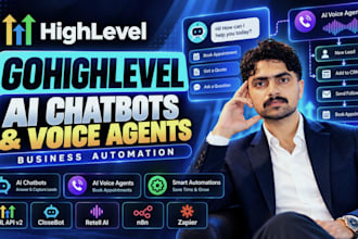build gohighlevel ai chatbots and voice agents to automate your business
