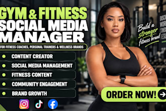 be fitness coach and personal trainer social media manager and content creator