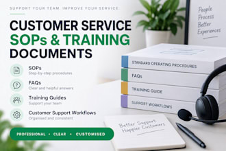 create customer service sops faqs and training documents